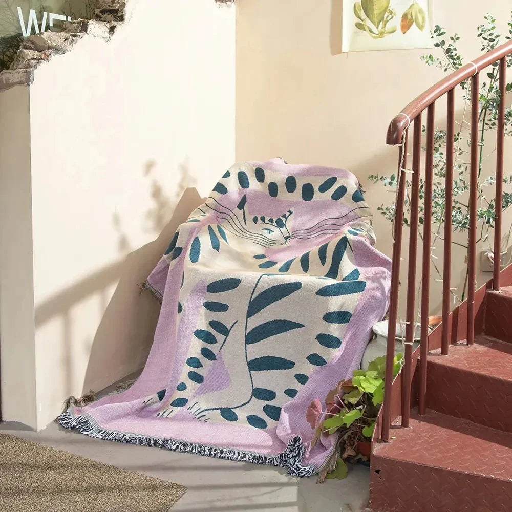 Nevosa | Tapisserie murale tissée abstraite couverture