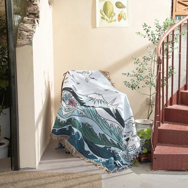 Nevosa | Tapisserie murale tissée abstraite couverture