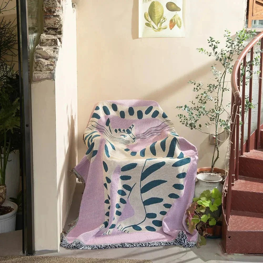 Nevosa | Tapisserie murale tissée abstraite couverture