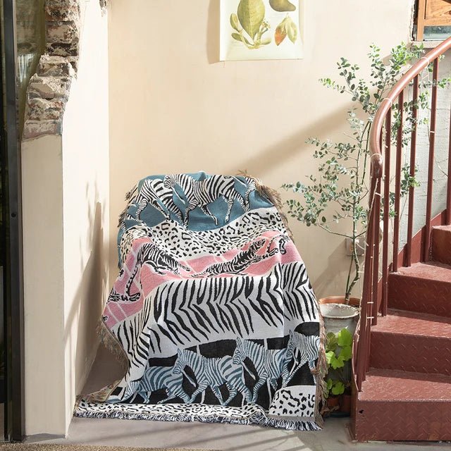 Nevosa | Tapisserie murale tissée abstraite couverture