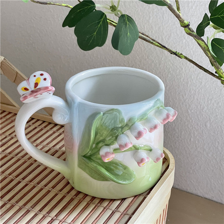 Nevosa | Mug peint à la main floral 3D Frendorf