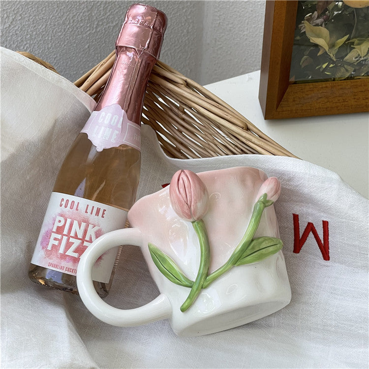 Nevosa | Mug peint à la main floral 3D Frendorf