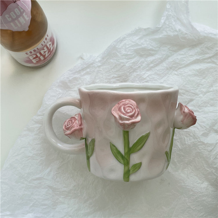 Nevosa | Mug peint à la main floral 3D Frendorf