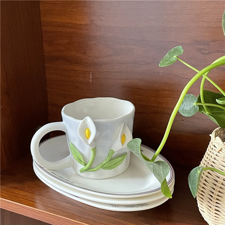 Nevosa | Mug peint à la main floral 3D Frendorf