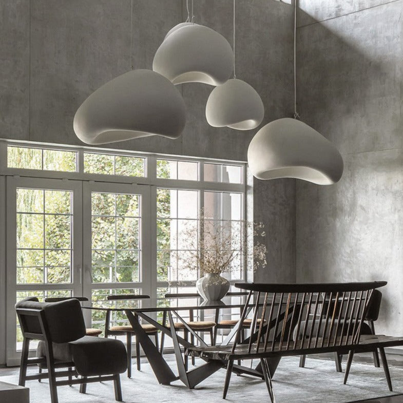 Nevosa | ZenGlow Wabi Sabi Suspension Luminaire | Design Minimaliste | Luminaire Suspended Élégant pour Salon & Salle à Manger