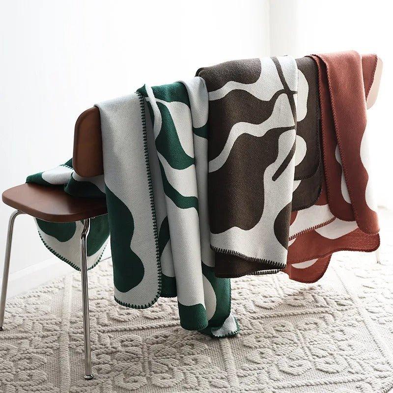 Nevosa | Couverture moderne et abstraite dans le style bohémien – Couverture de style nordique, couvre-lit, couvre-lit