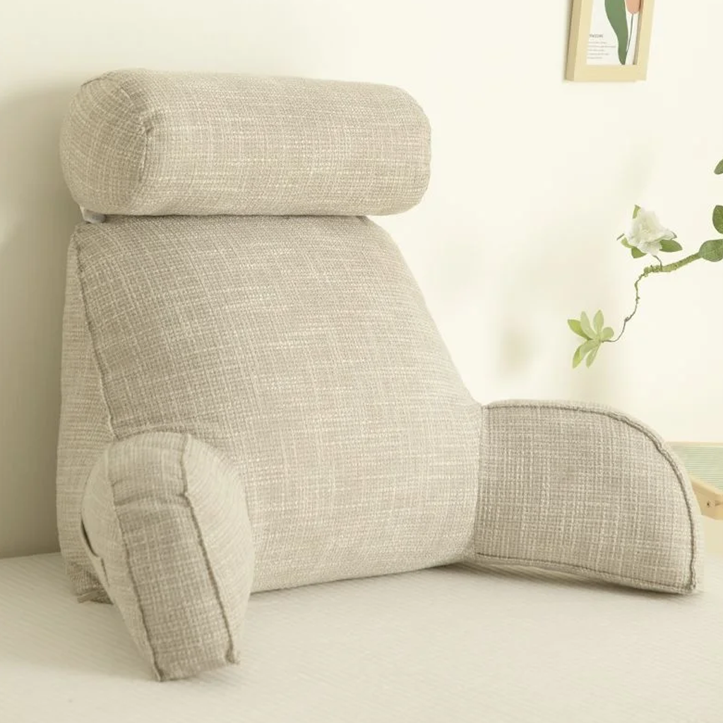 Coussin ergonomique pour dossier avec accoudoirs et appui-tête
