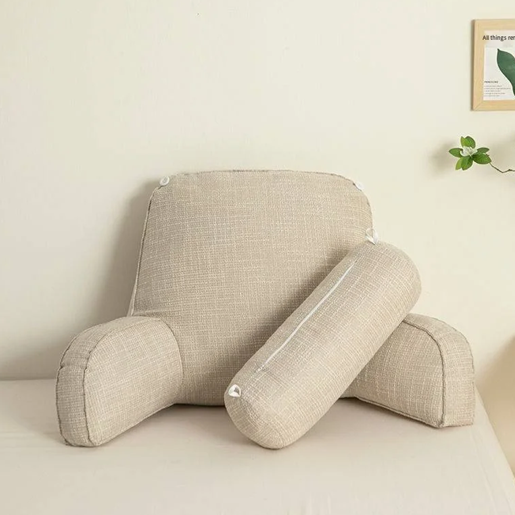 Coussin ergonomique pour dossier avec accoudoirs et appui-tête