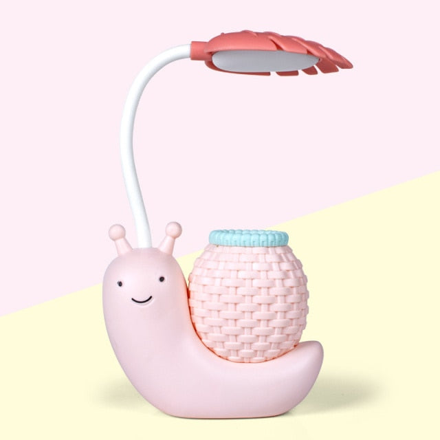 Nevosa | Lampe de bureau porte-crayon escargot enfants