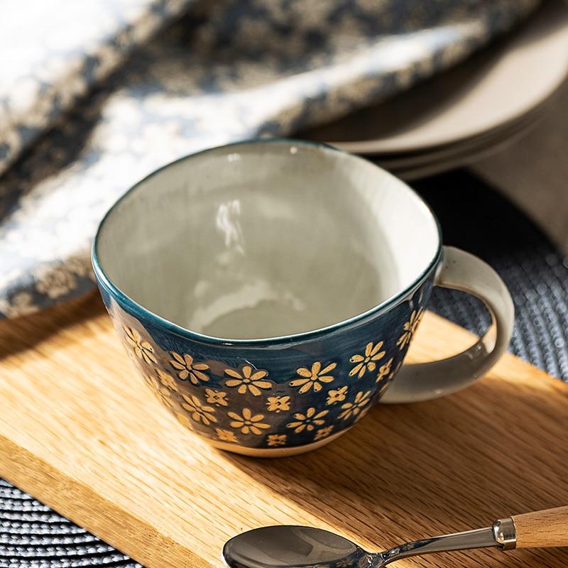 Handgemachte Kaffeetasse | Rustikales Design | Für Tee & Kaffee