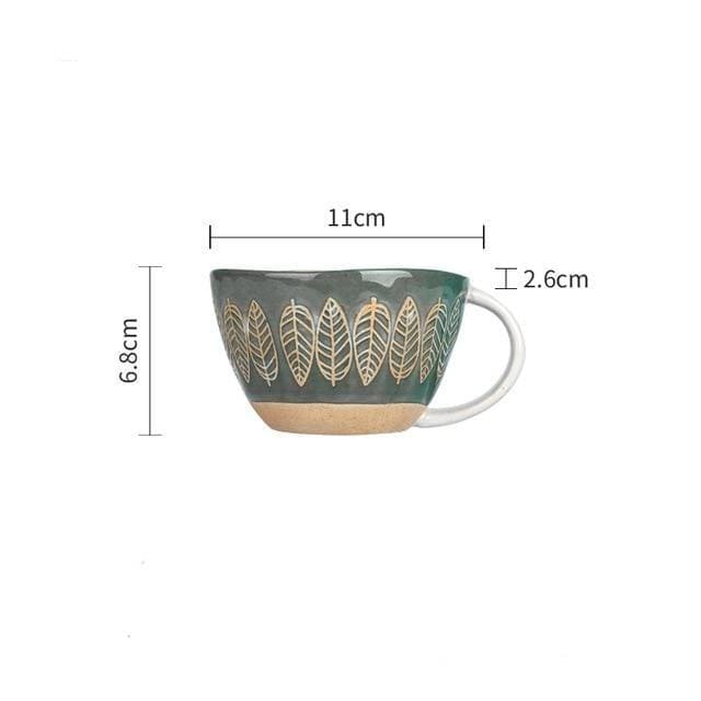 Handgemachte Kaffeetasse | Rustikales Design | Für Tee & Kaffee
