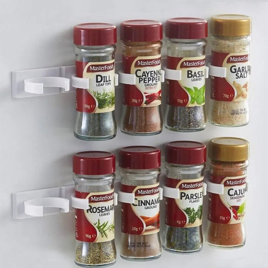 Étagère de cuisine auto-adhésive pour bouteilles d'épices