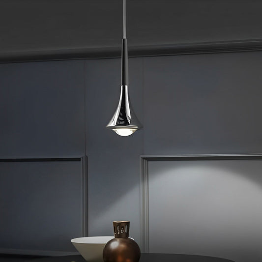 Nevosa | LumiDrop Design Nordique Luminaires Suspendues | Forme de Goutte | Lumière LED Élégante pour Salle à Manger & Salon | En Noir, Or & Chrome