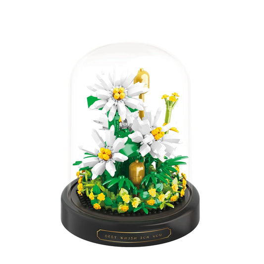 Nevosa | BloomBrick DIY Micro Fleur Blocs de Construction | Mini Casse-Tête en Briques | Décoration d'Intérieur & Idée Cadeau pour Enfants