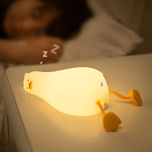 Nevosa | QuackyGlow Lampe d'ambiance LED Canard | Lampe de nuit amusante | Decoration LED pour la maison et la chambre d'enfants