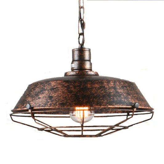 Nevosa | Lampe à Pendre Vintage Loft : Lustre en Fer Industriel Rétro pour Salon, Restaurant, Bar, Cuisine