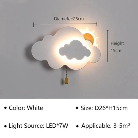 Nevosa | Lampe murale LED pour chambres d'enfants et couloirs