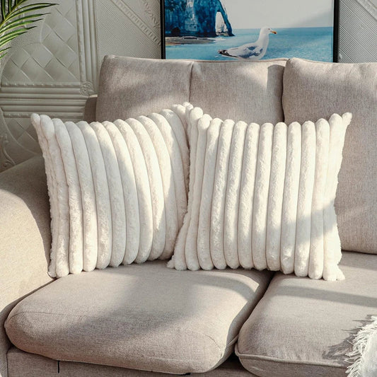 Luxueuse Housse de Coussin en Velours Doux
