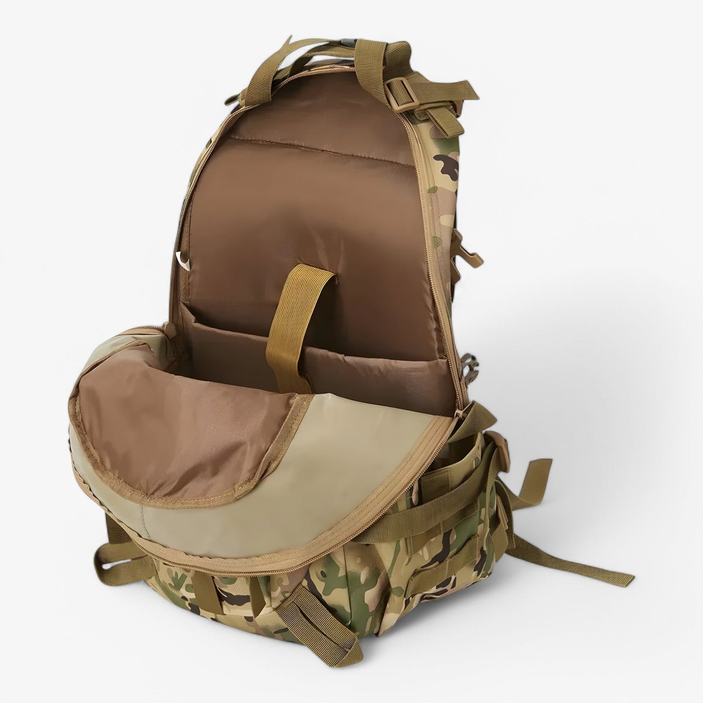 Sac à Dos Tactique Militaire 40L Ergonomique pour Randonnée et Camping - Durable et Confortable, Poches Multiples, Respirant-3