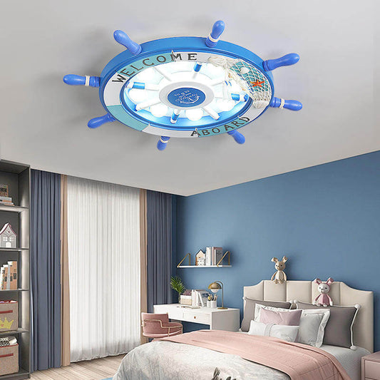 Nevosa | NautiGlow Lampe de Plafond LED pour Enfants | Design Bateau à Voile | Style Dessin Animé | Éclairage Ambiant
