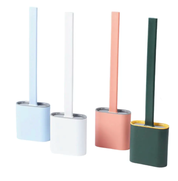 Brosse WC ergonomique en silicone pour un nettoyage efficace