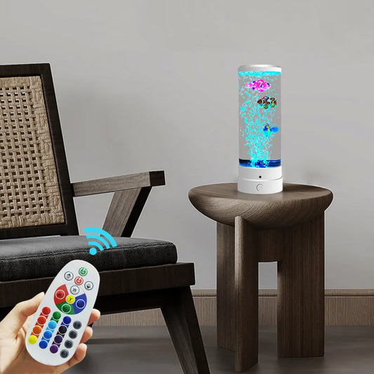 Nevosa | Lumière de nuit USB colorée simulaire à LED à bulles larges pour aquarium, pour bureau, chambre, salon
