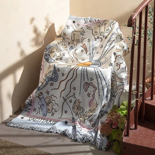 Nevosa | Tapisserie murale tissée abstraite couverture