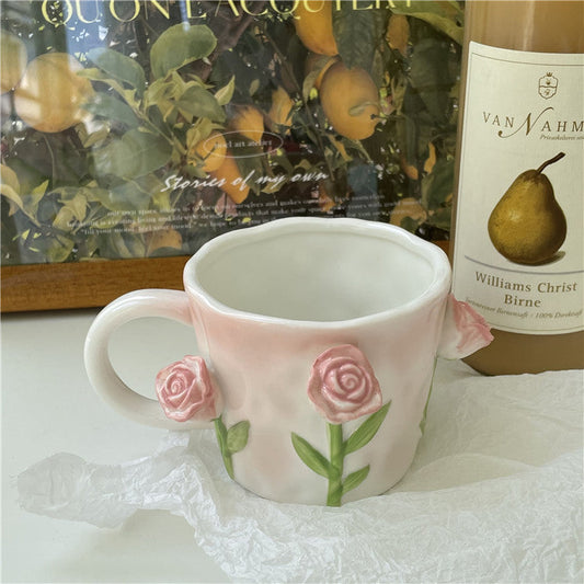 Nevosa | Mug peint à la main floral 3D Frendorf